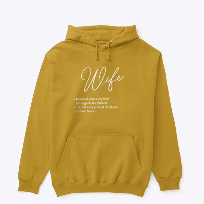 Wife Definition Hoodie  Couples